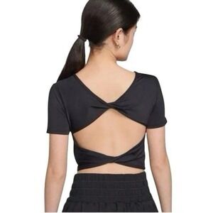 Nike Dri-FIT Criss Cross Back Crop Top Large